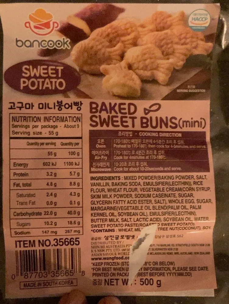Sweet potato buns