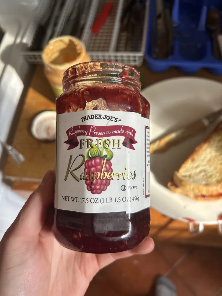 Raspberry Preserves made with Fresh Raspberries