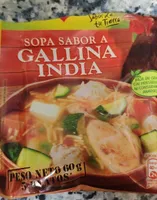 Sopa sabor gallina india