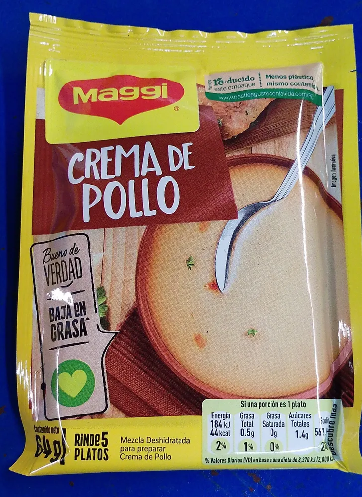 crema de pollo