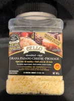 Shredded grana padano cheese
