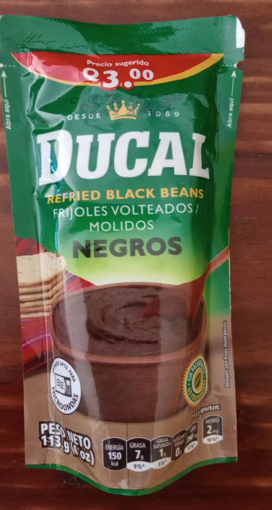 Refried Black Beans Frijoles Volteados / Molidos Negros