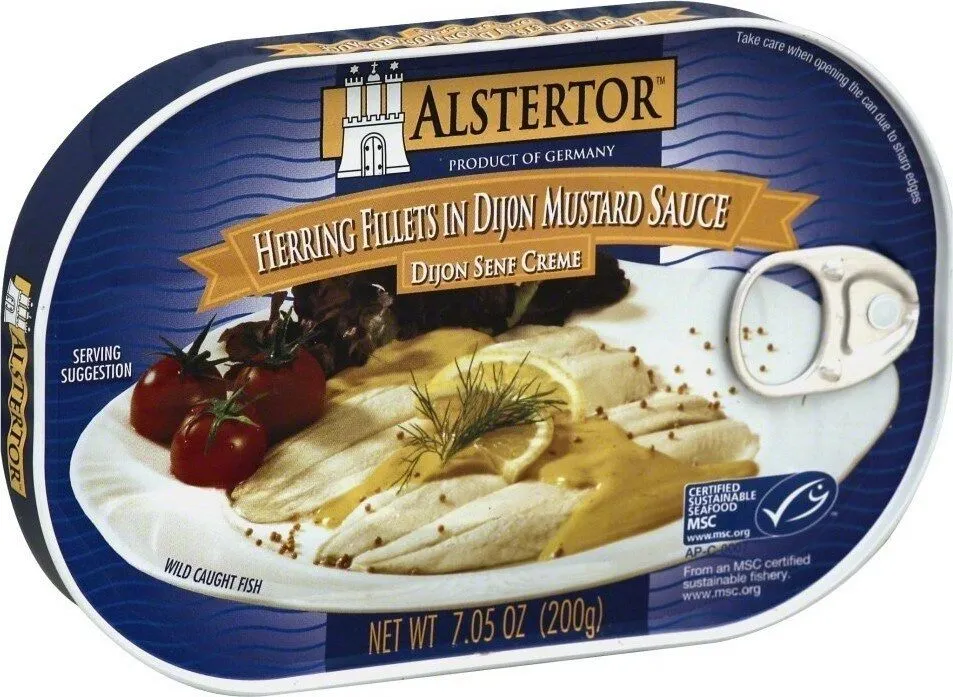 Herring Fillets in Dijon Mustard Sauce