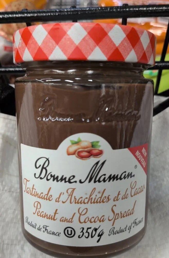 Tartinade d’arachides et de cacao