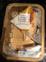 2 roast chicken fillets
