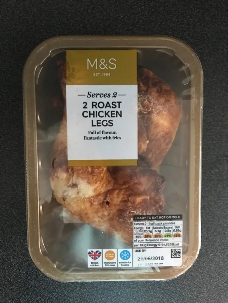 2 Roast Chicken Legs