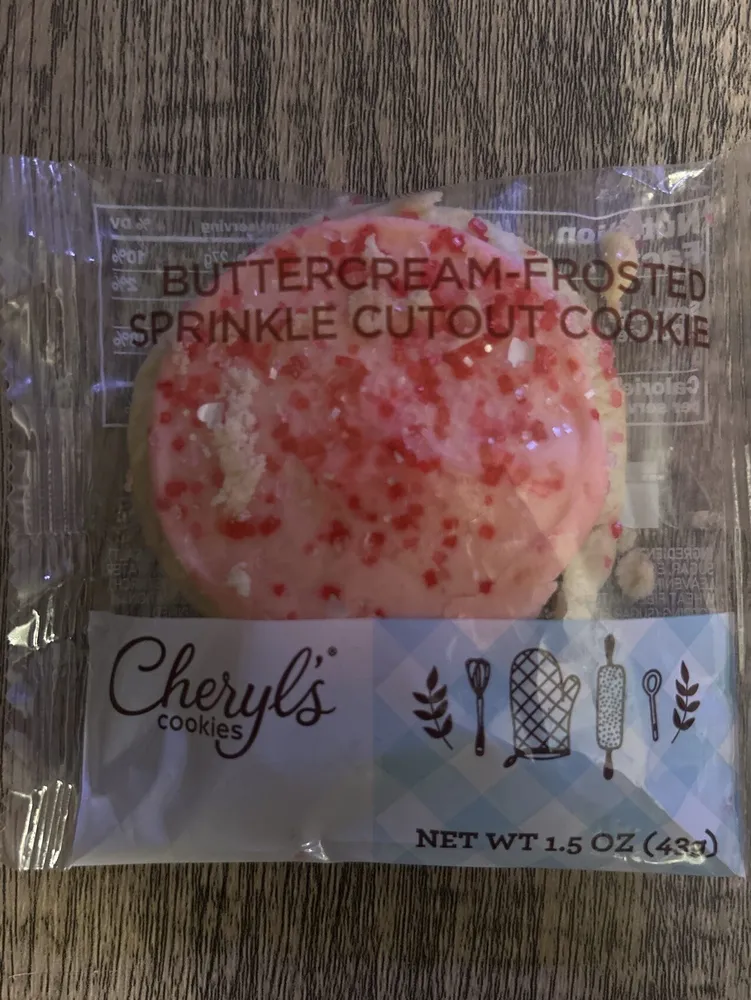 Buttercream-Frosted Sprinkle Cutout Cookie