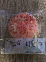 Buttercream-Frosted Sprinkle Cutout Cookie