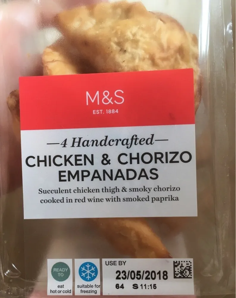 Chicken & chorizo empenadas