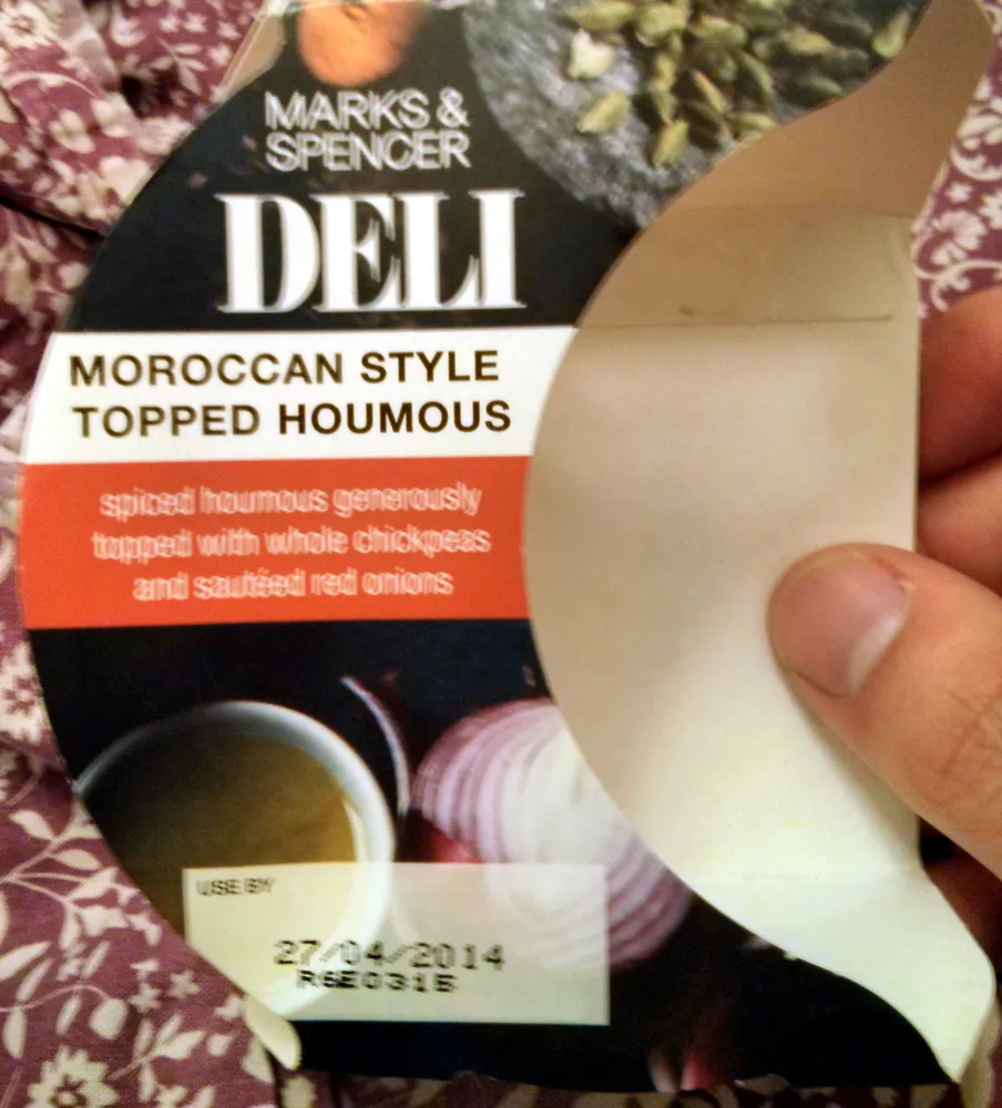 Moroccan style topped houmous
