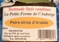 Tartinade style confiture