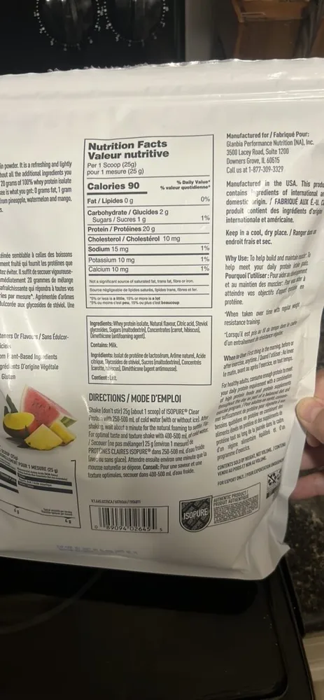 Clear Protein / Protéines Claires Tropical Punch / Punch Tropical