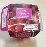 Dessert Gelée à la Framboise