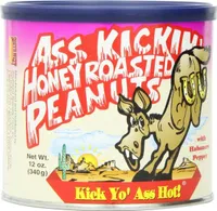 Ass kickin habanero honey roasted spicy hot peanuts