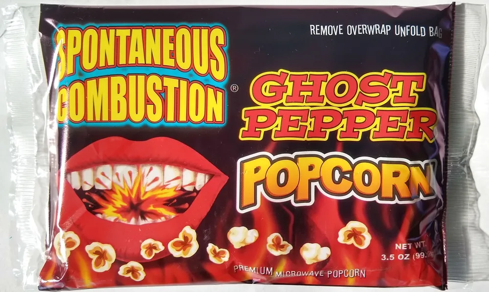 Ghost pepper microwave popcorn