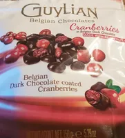Belgian dark chocolate cranberries