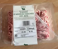 Viande agneau hachee 20%