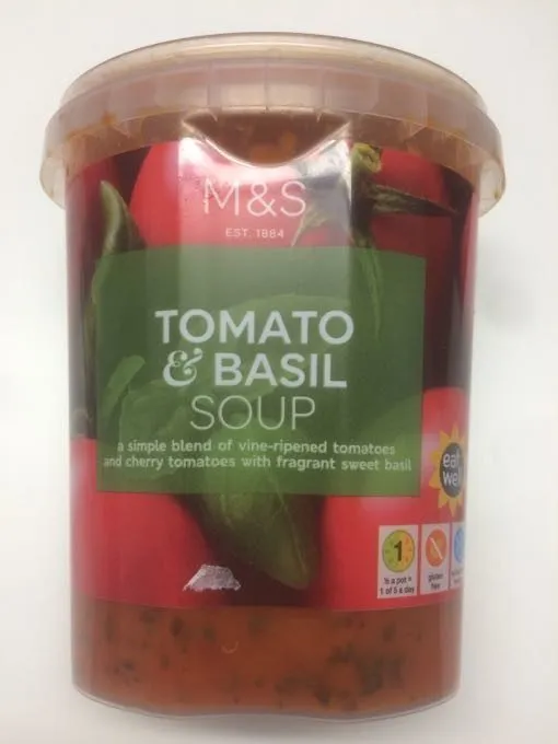 Tomato & basil soup