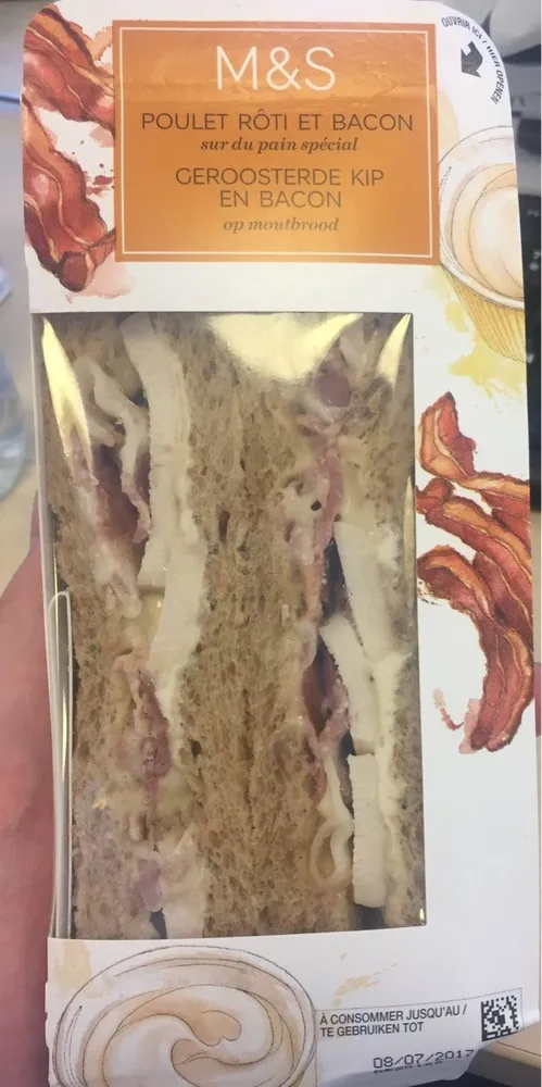 Sandwich poulet bacon