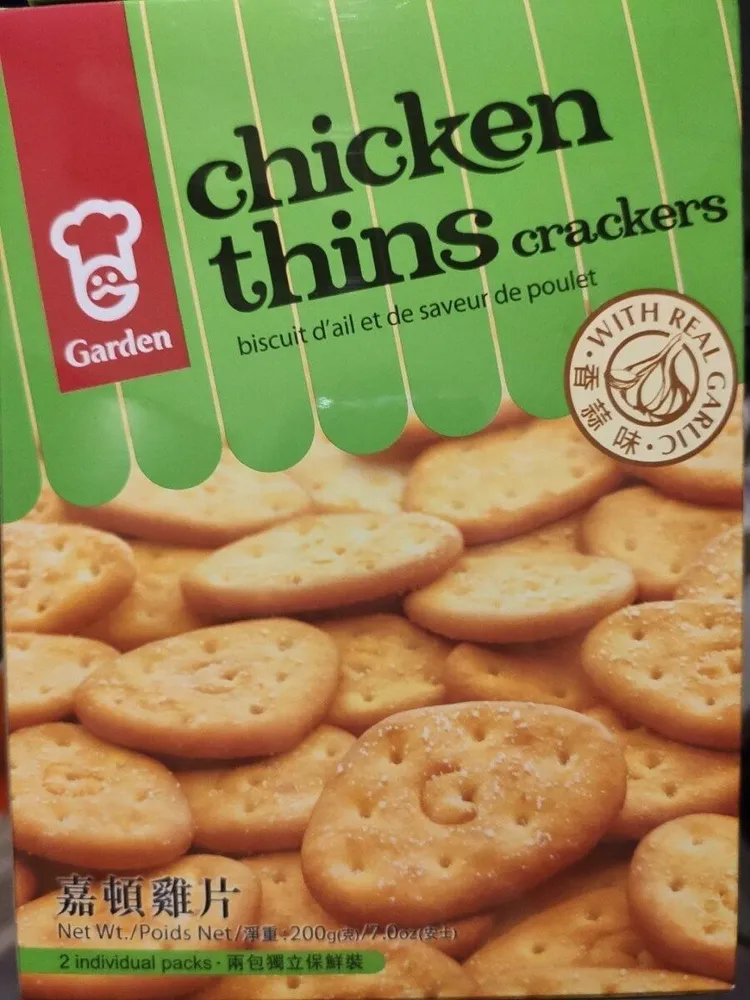 Garden chicken thin crackers