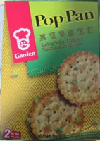 Garden famous pop pan spring onion and chive crackers