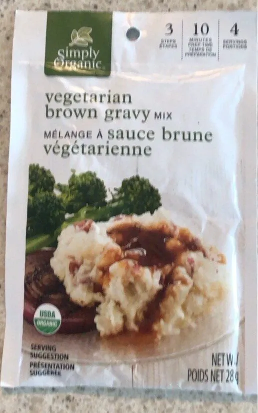 Vegetarian brown gravy mix