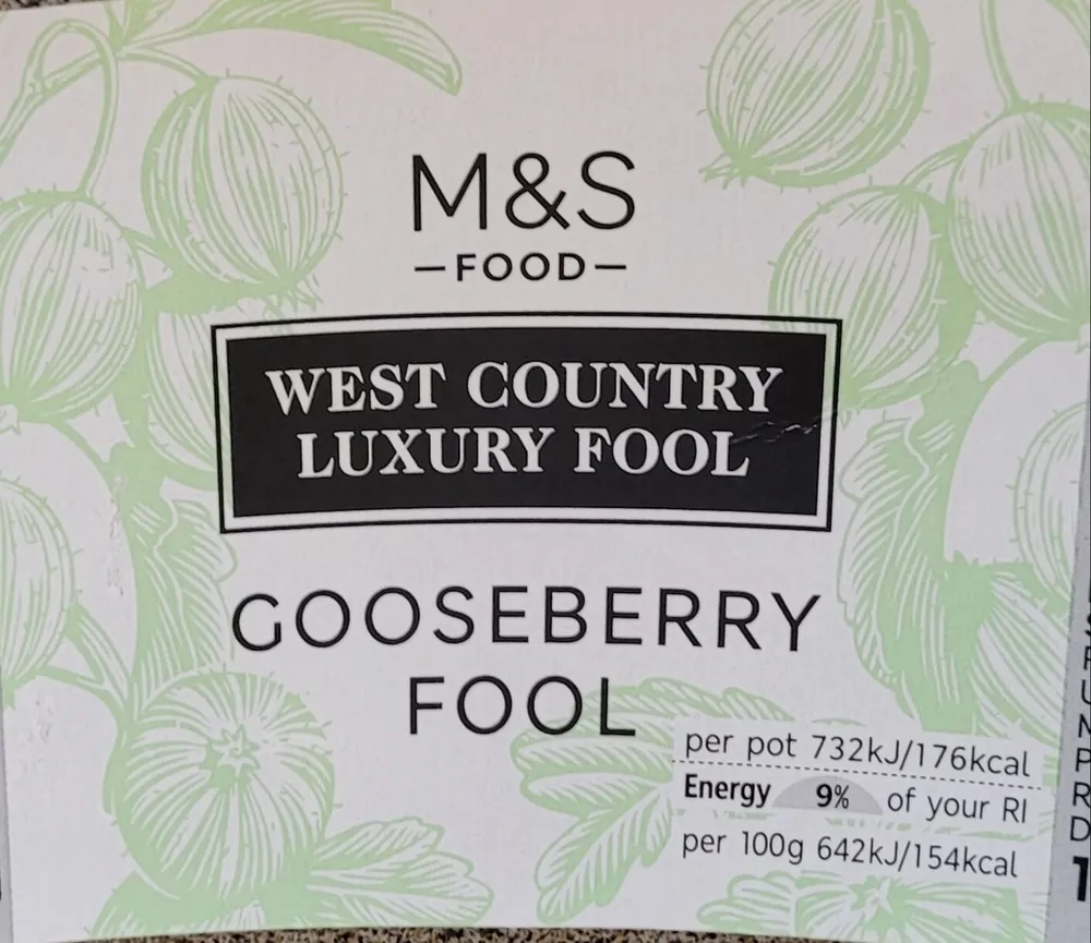 West Country Luxury Gooseberry Fool