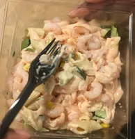 Salade Pates Crevettes Concombre Carotte Maïs