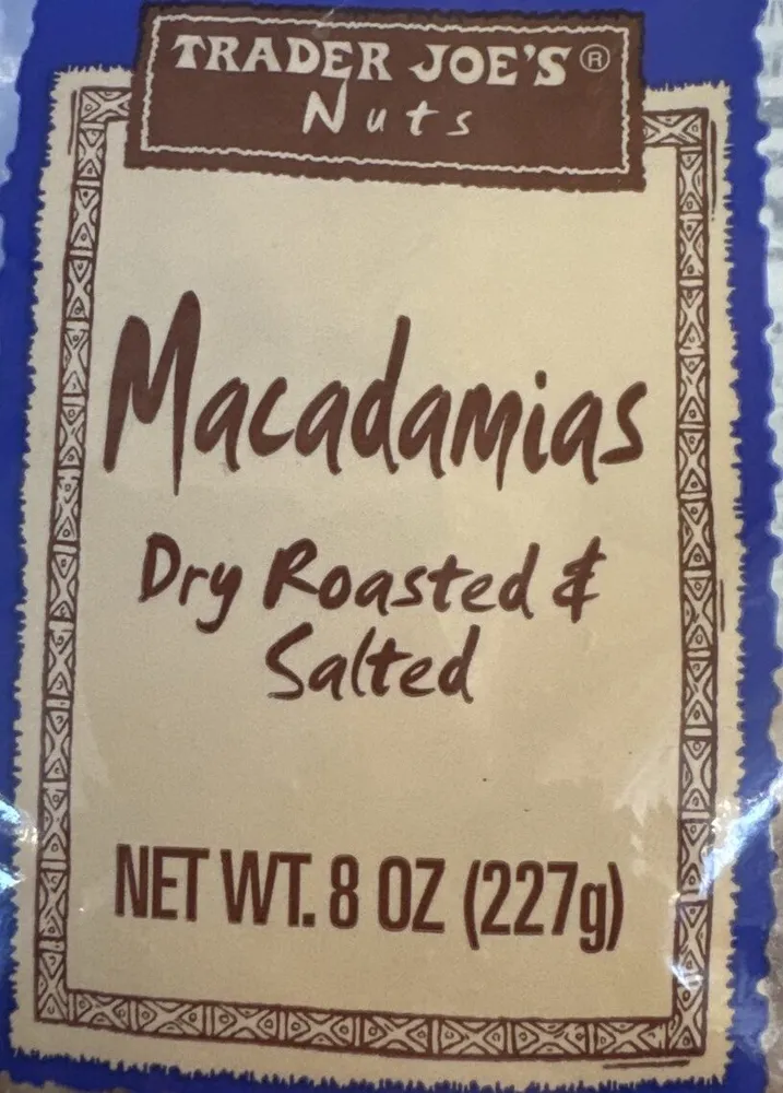 Macadamias Dry Roasted & Salted