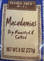 Macadamias Dry Roasted & Salted