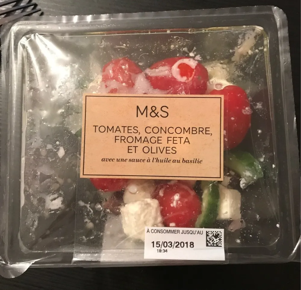 Tomates, Concombre, Fromage Feta Et Olives
