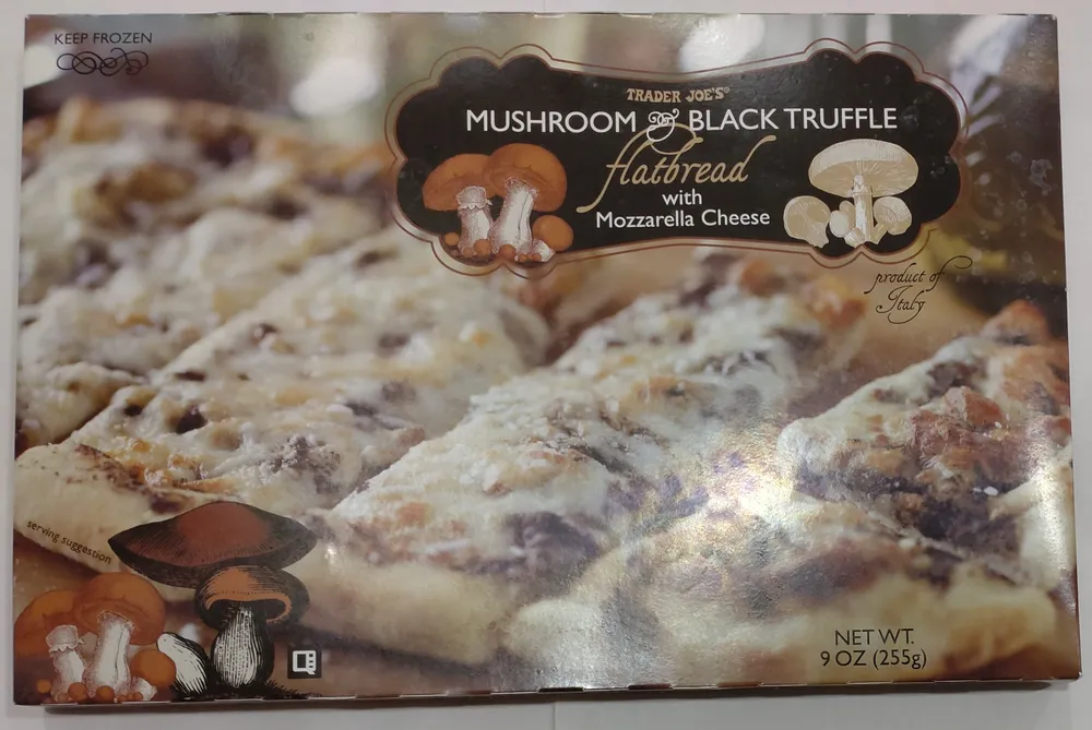 Mushroom & Black Truffle Flatbread with Mozzarella Cheese