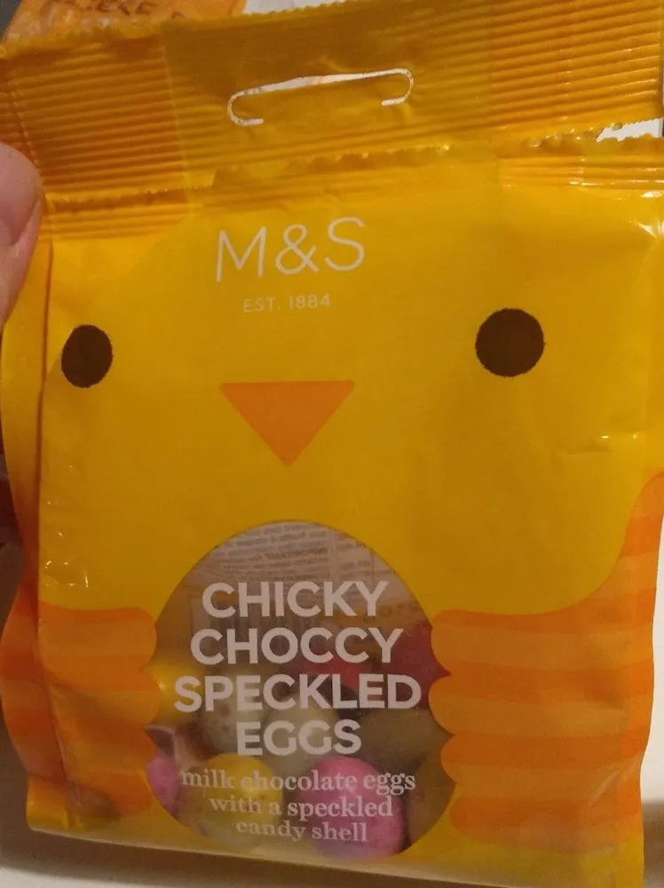 Chicky choccy speckled eggs