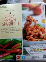 Spicy prawn spaghetti
