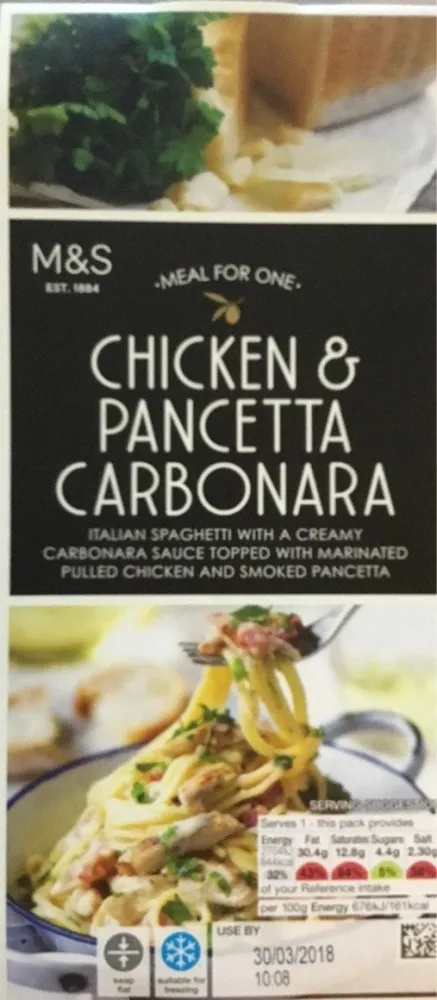 Chicken & pancetta carbonara