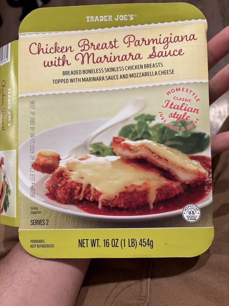 Chicken Parmigiana with Marinara Sauce