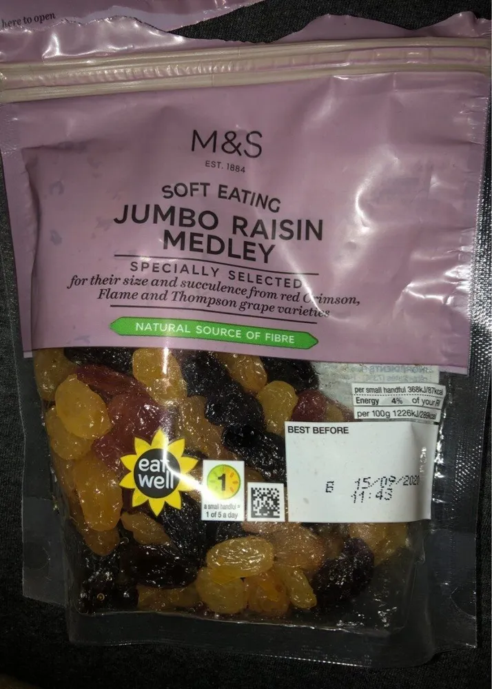 Soft raisin medley