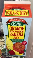 Orange strawberry banana juice