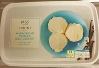Madagascan vanilla iced dessert