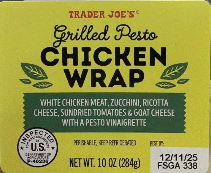 Grilled Pesto Chicken Wrap