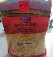 Lighter grated mature cheese