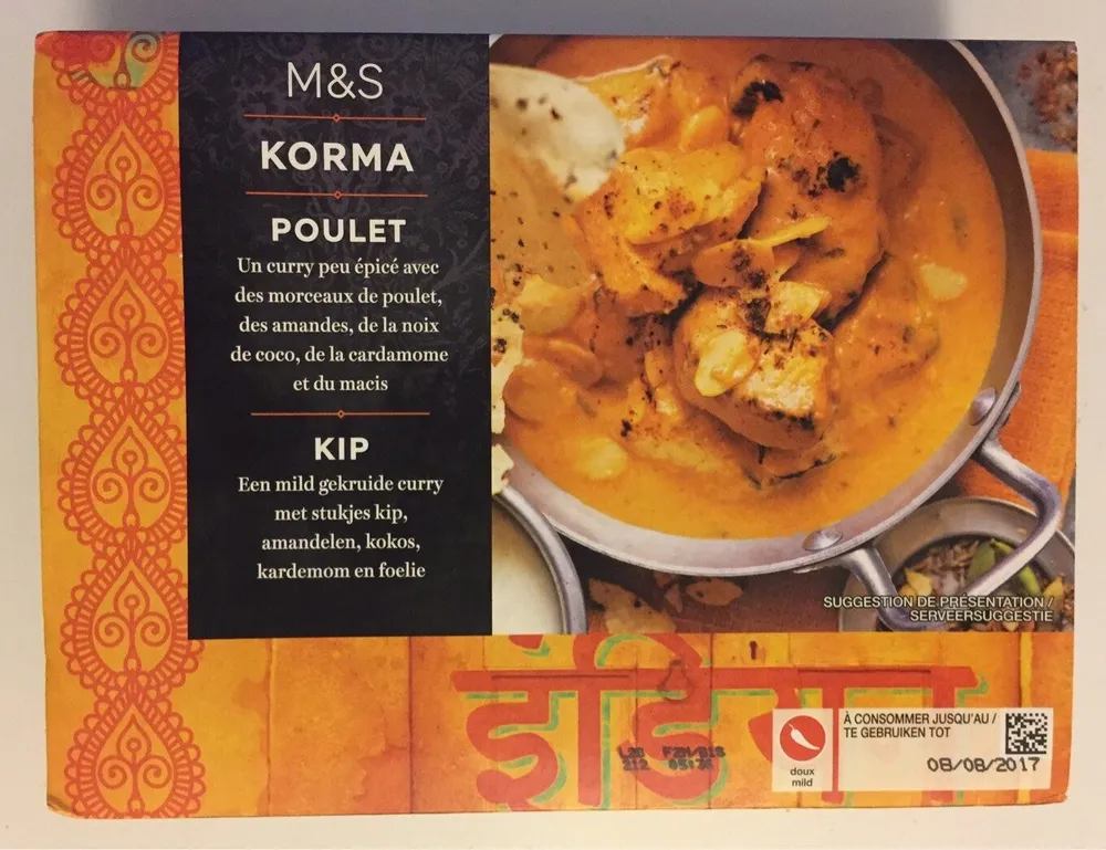 Poulet Korma