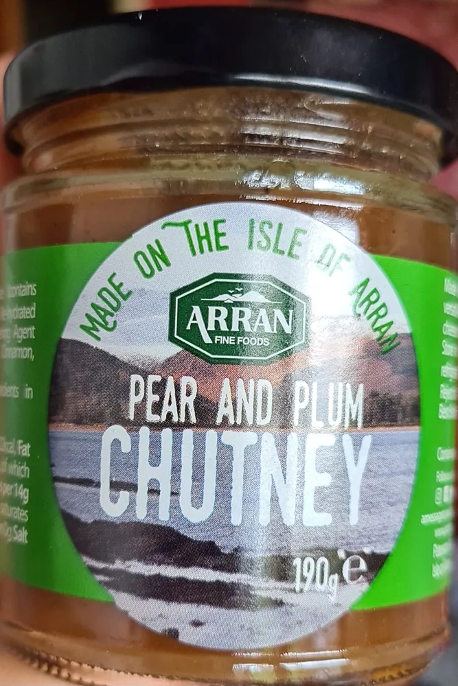 Pear and plum chutney