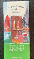 New York collection dark chocolate bar