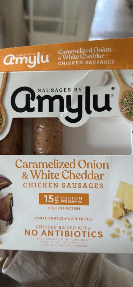 Caramelized Onion & White Cheddar Chicken Sausages