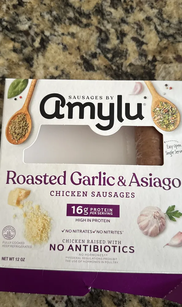 Roasted Garlic & Asiago Chicken Sausages