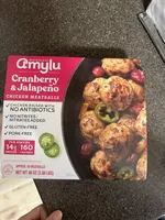 Cranberry & Jalapeño Chicken Meatballs