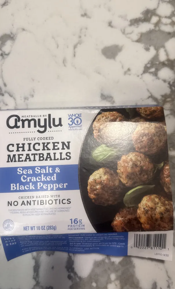 CHICKEN MEATBALLS Sea Salt & Cracked Black Pepper