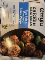 CHICKEN MEATBALLS Sea Salt & Cracked Black Pepper