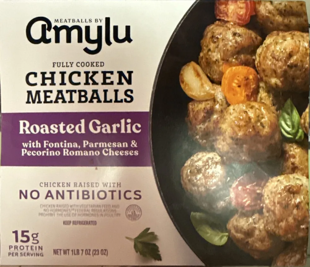 Roasted Garlic Chicken Meatballs